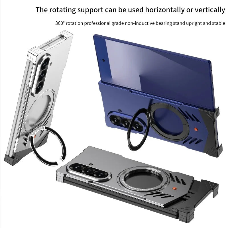 Bracket Style Metal Aluminum Case For Z Fold Series