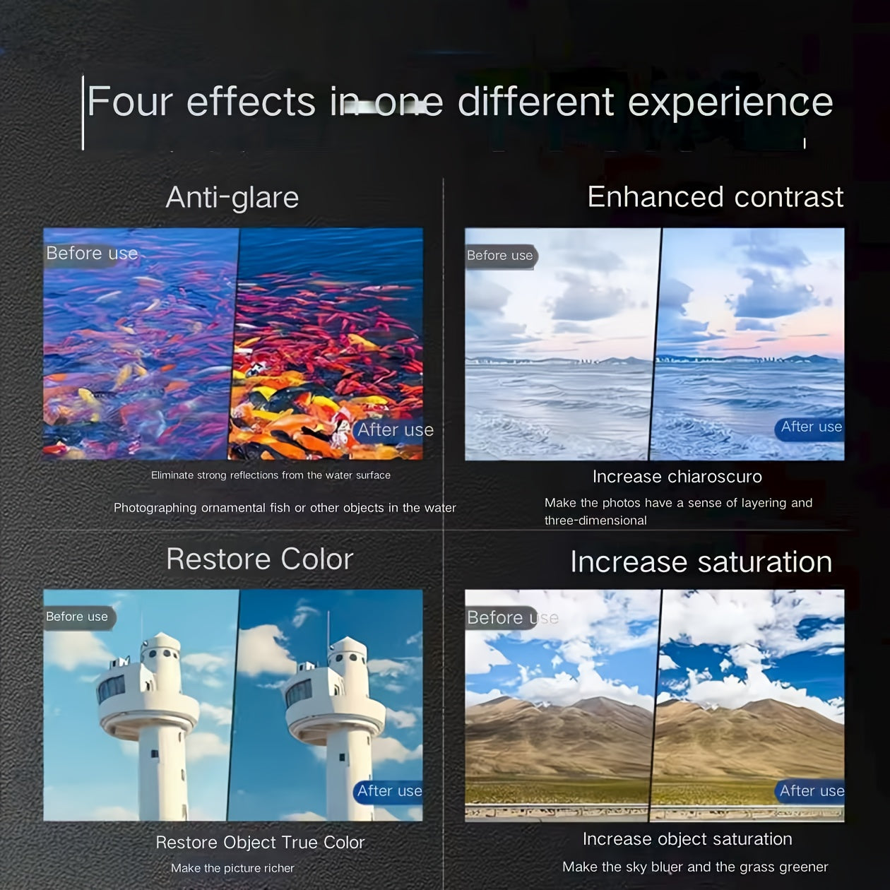 Magnetic CPL Polarizing Filter for Mobile Phones