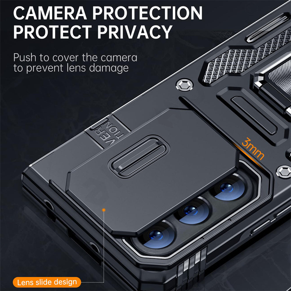 Extreme Z Fold 6, 5, 4 Shockproof Ring Stand Cam Slide Case
