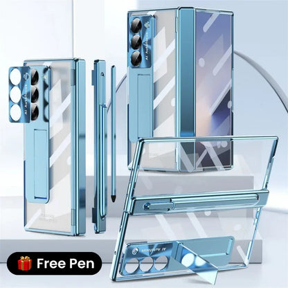 ClearView Z Fold – Transparent Kickstand Case with Full Protection