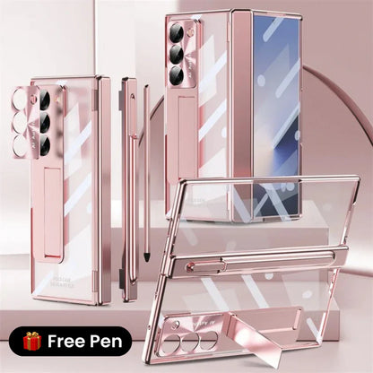 ClearView Z Fold – Transparent Kickstand Case with Full Protection