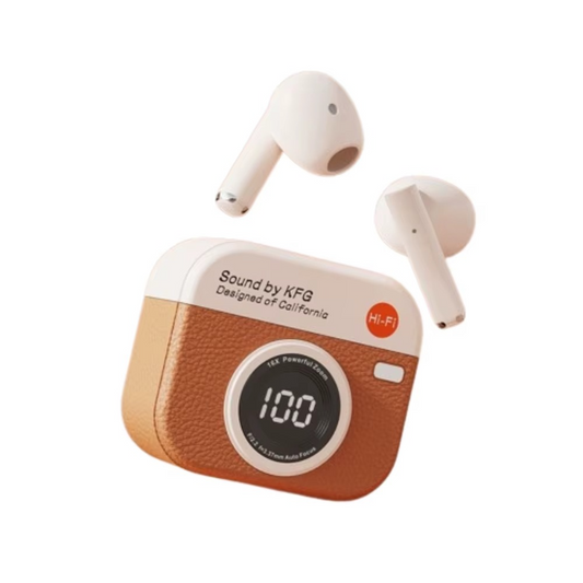 Retro Camera Wireless Headphones