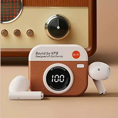 Retro Camera Wireless Headphones