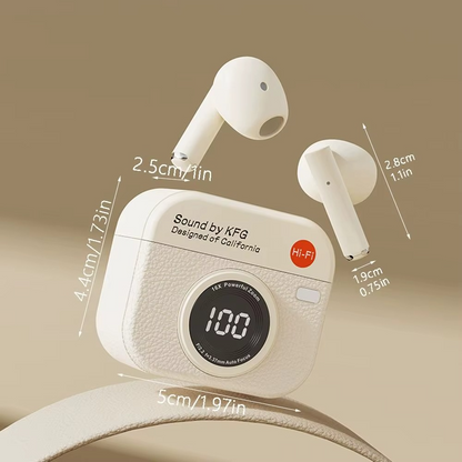 Retro Camera Wireless Headphones