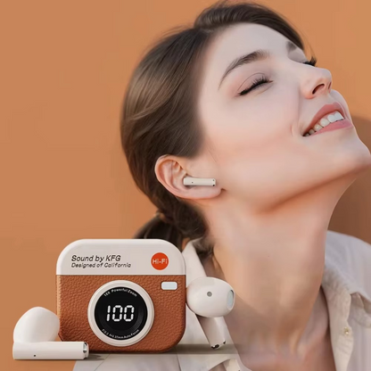 Retro Camera Wireless Headphones