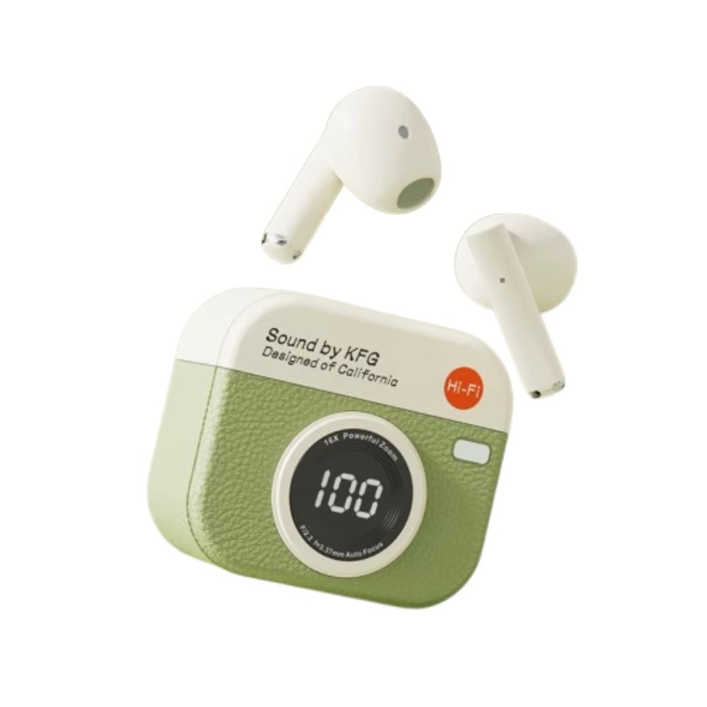 Retro Camera Wireless Headphones