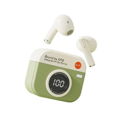 Retro Camera Wireless Headphones