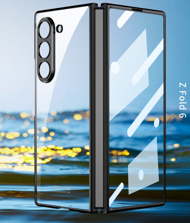 CrystalGuard Z Fold 6, 5 Plating Screen Glass Case