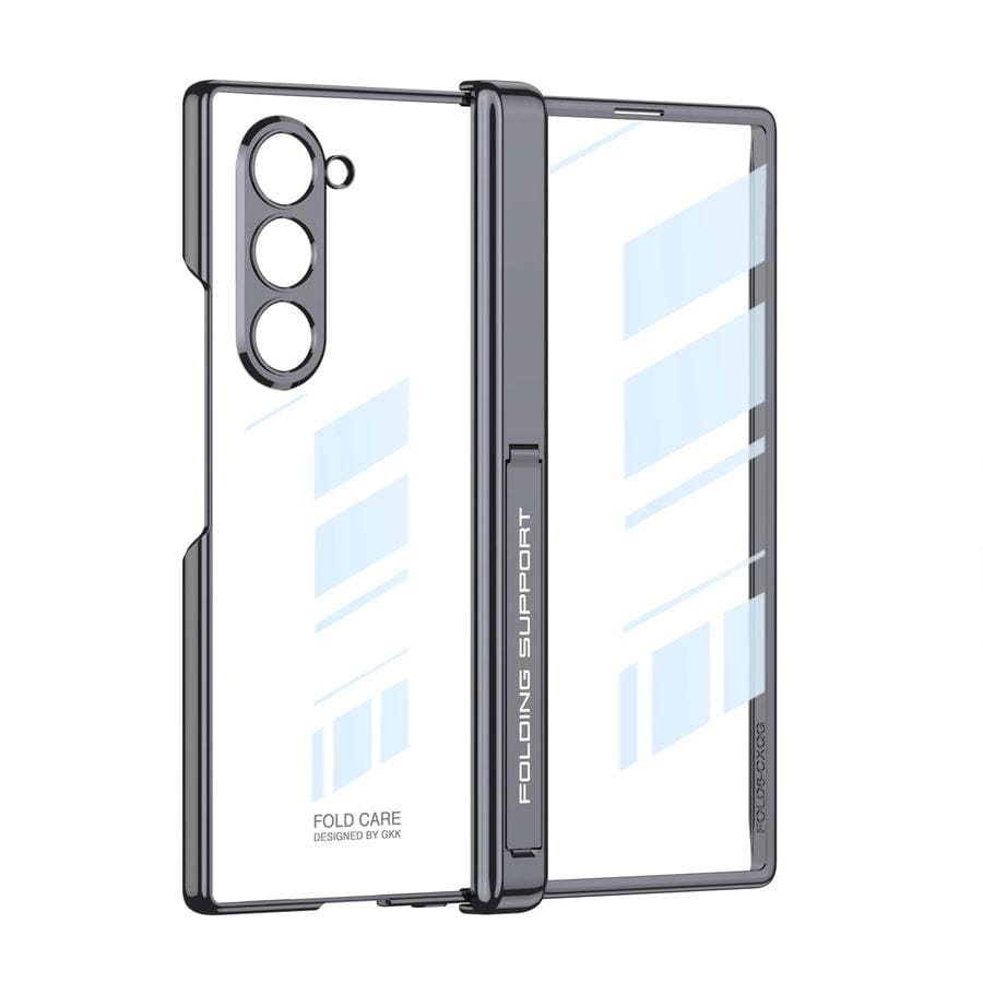 CrystalMag Z Fold 6 Transparent Magnetic Hinge Case