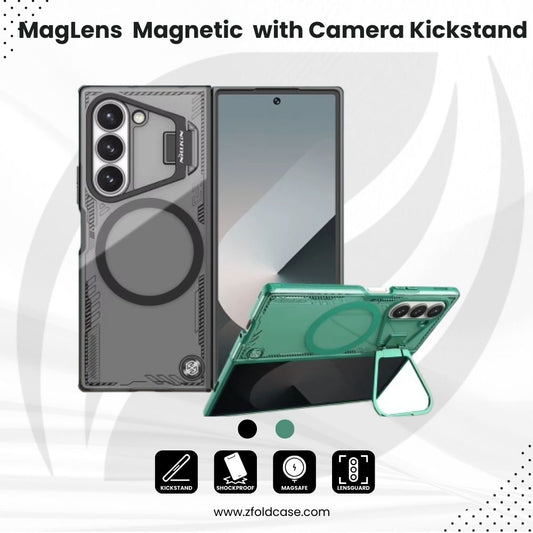 MagLens Fold – Magnetic Case with Camera Kickstand