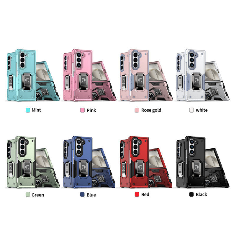IronShield Z Fold 6, 5, 4 Shockproof Metal Ring Case