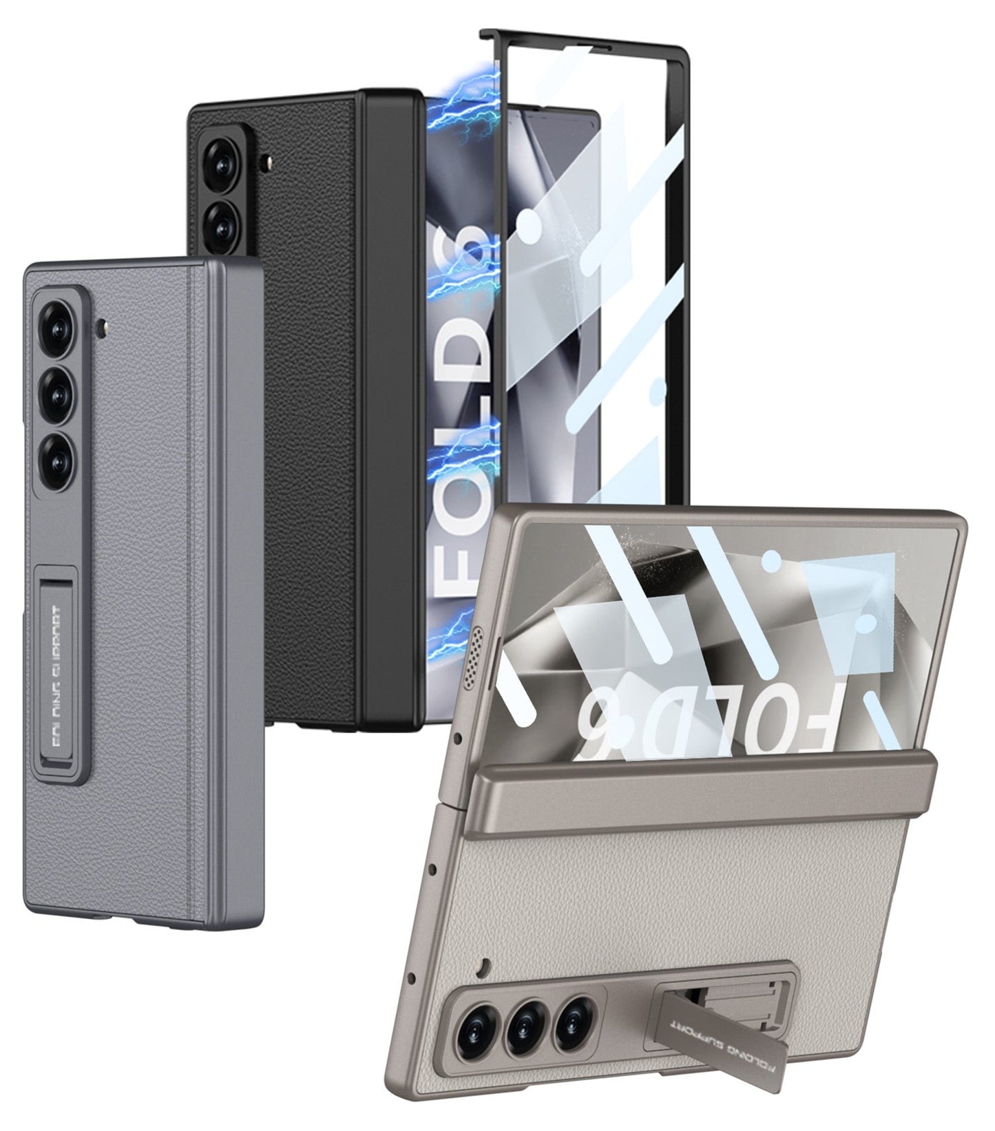 MagLeather Z Fold 6, 5 , 4 , 3 PU Hinge Case