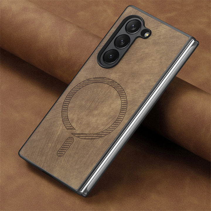 SlimMag Z Fold 6, 5, 4 Magnetic Leather Case
