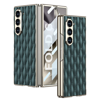 Luxury Plating Diamond Leather Case For Z Fold Series